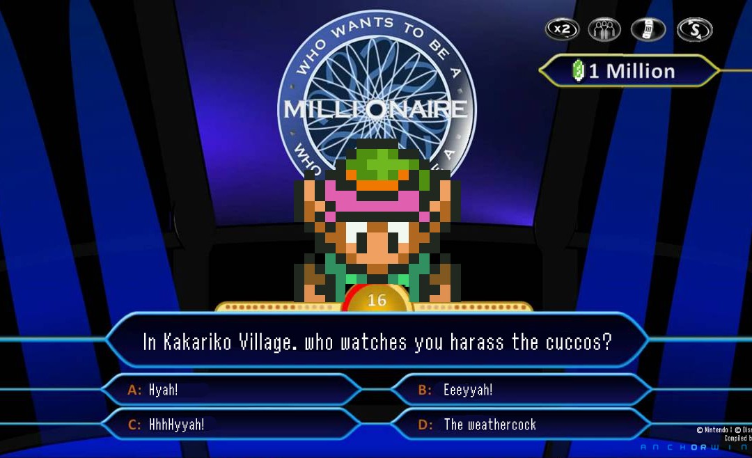 Link Wants To Be A Millionaire